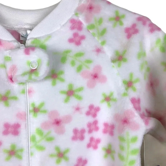 WONDER KIDS NWT GIRLS PAJAMAS WINTER SLEEPWEAR GIRL TODDLER FLORAL PINK SIZE 2T - Picture 2 of 6